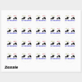 Sticker Rond Bon type - Mauvais type (Feuille)
