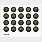 Sticker Rond Bon Vegan (Feuille)