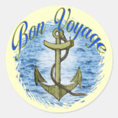 Sticker Rond Bon Voyage (Devant)