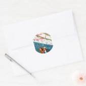 Sticker Rond Bon Voyage (Enveloppe)