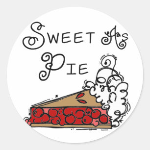 Sticker Rond Bonbon comme tarte