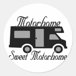Sticker Rond Bonbon Motorhome à Motorhome