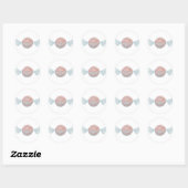 Sticker Rond Bonbons (Feuille)