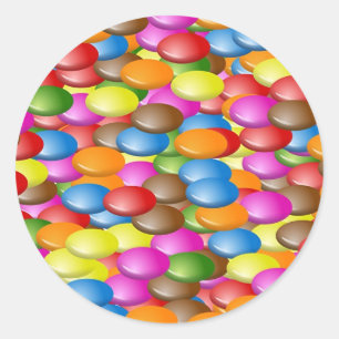 Sticker Rond Bonbons
