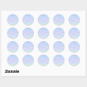 Sticker Rond Bonbons de coton Nuages de soirée Aimant (Feuille)