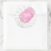 Sticker Rond Bonbons de coton parties scintillant mignonne cein (Sac)