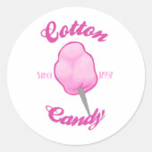 Sticker Rond Bonbons en coton (Devant)