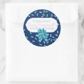 Sticker Rond Bonbons glaçant saupoudrer le biscuit de Noël à (Sac)