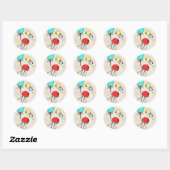 Sticker Rond Bonbons JellyFish (Feuille)