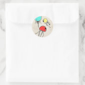Sticker Rond Bonbons JellyFish (Sac)