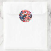 Sticker Rond Bonbons patriotiques (Sac)