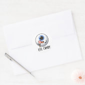 Sticker Rond Bonbons pour yeux amusant jeu d'yeux (Enveloppe)