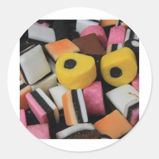 Sticker Rond Bonbons sucrés (Devant)