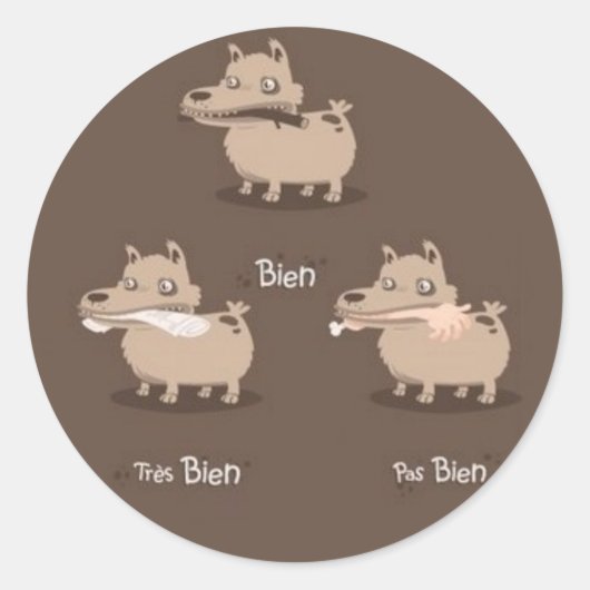 Sticker Rond BonChien (Devant)