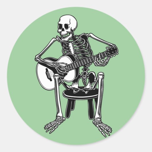 Sticker Rond Bones Busker (Devant)