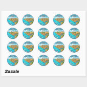 Sticker Rond Bonifacio France (Feuille)