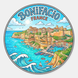 Sticker Rond Bonifacio France