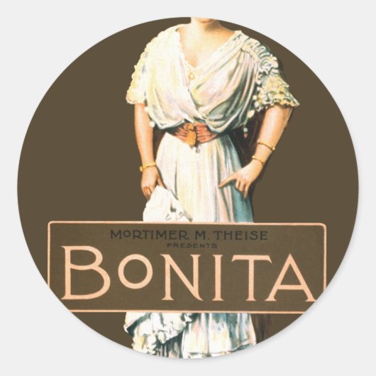 Sticker Rond bonita (Devant)