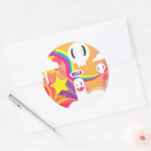 Sticker Rond bonjour ! (Enveloppe)