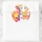 Sticker Rond bonjour ! (Sac)