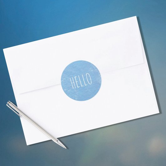 Sticker Rond Bonjour