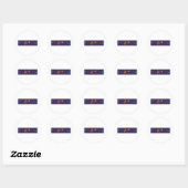 Sticker Rond Bonjour (Feuille)