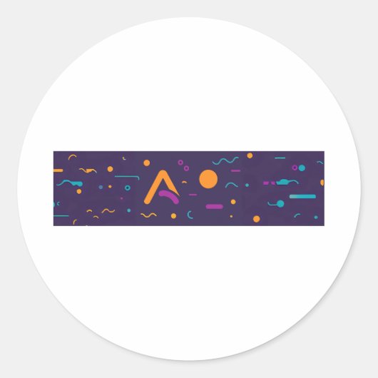Sticker Rond Bonjour (Devant)