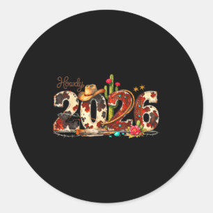 Sticker Rond Bonjour 2026 Nouvel An Hello 2026 Nouvel An occide