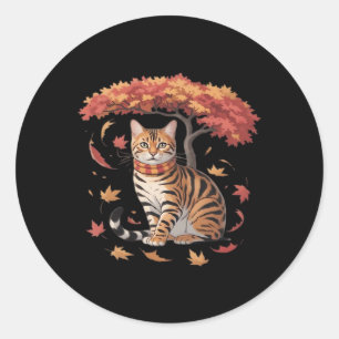Sticker Rond Bonjour Automne Thanksgiving C’est l’automne Y’all