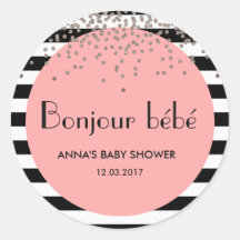 Bonjour bebe baby shower d'inspiration française a