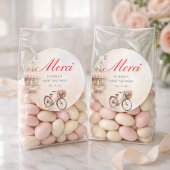 Sticker Rond Bonjour Bébé Paris Baby Shower