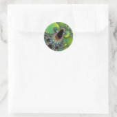 Sticker Rond Bonjour - Fractal (Sac)