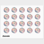 Sticker Rond Bonjour janvier (Feuille)