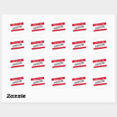 Sticker Rond Bonjour, Je Suffis (Feuille)
