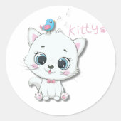 Sticker Rond Bonjour Kitty (Devant)