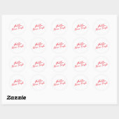 Sticker Rond Bonjour New York (Feuille)