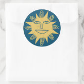 Sticker Rond BONJOUR SOLEIL SOLEIL JEU coloré (Sac)