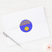 Sticker Rond Bonjour Sunshine ! (Enveloppe)
