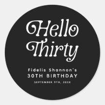 Bonjour Trente Rétro 30e Anniversaire