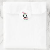 Sticker Rond Bonjour Valentine (Sac)