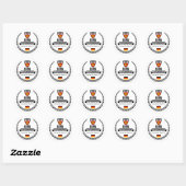 Sticker Rond Bonn (Feuille)