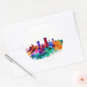 Sticker Rond Bonn Skyline (Enveloppe)