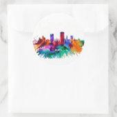 Sticker Rond Bonn Skyline (Sac)