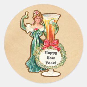 Sticker Rond Bonne année