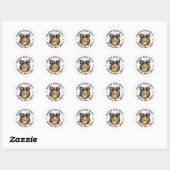 Sticker Rond Bonne année (Feuille)