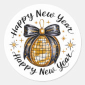 Sticker Rond Bonne année (Devant)