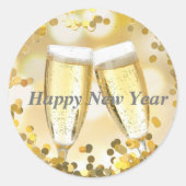 Sticker Rond Bonne année (Devant)