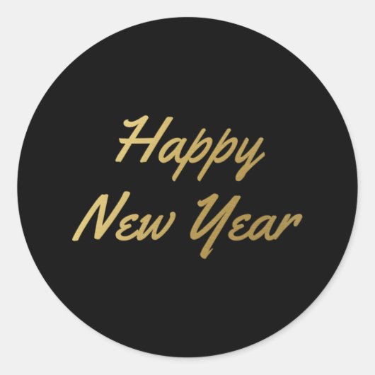 Sticker Rond Bonne année - (Devant)