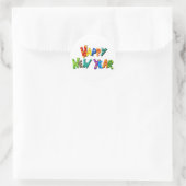 Sticker Rond Bonne année ! (Sac)