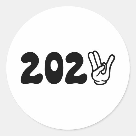 Sticker Rond Bonne année 2023 (Devant)